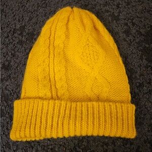 Jack Wills Mustard Knit Beanie